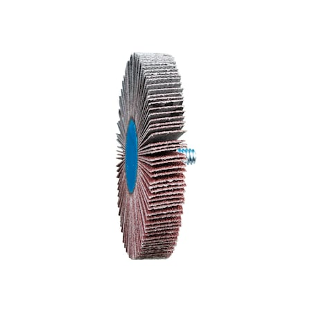 Pferd 3" x 1/2" Quick Change Flap Wheel - 1/4-20 Thread - Aluminum Oxide - 80 Grit 45431